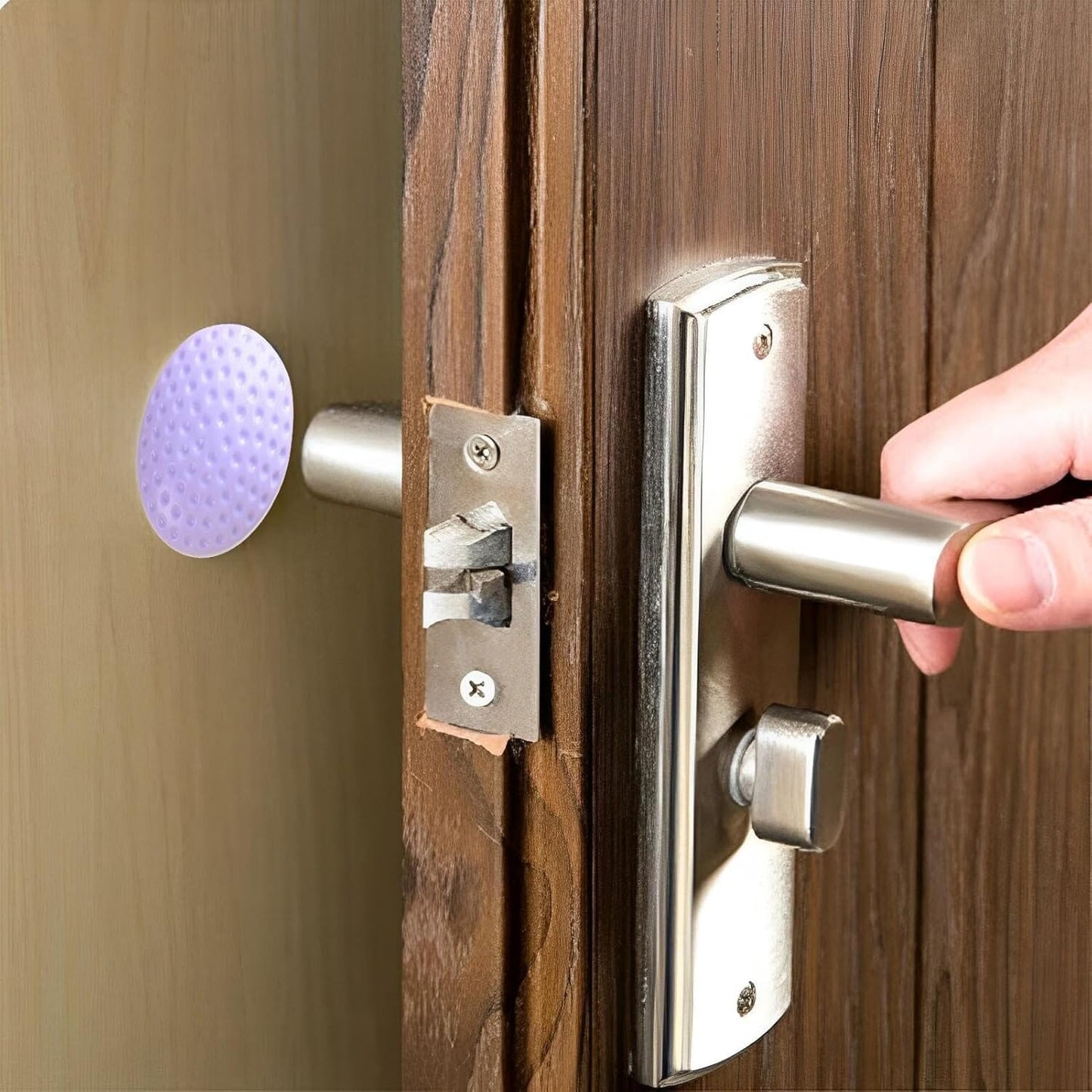 Butée de Porte - SecureStop™ - Mauve Pastel - Éveil bébé