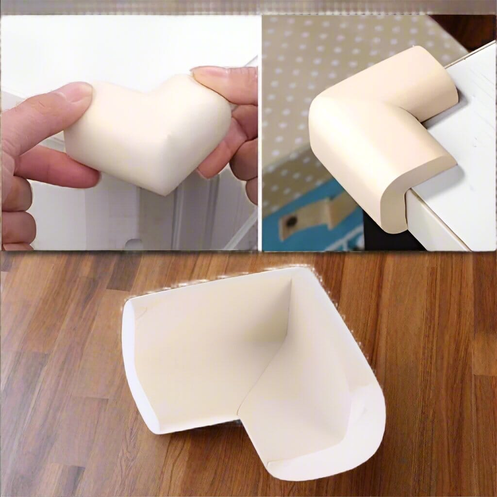 Protecteur de Coin de Table - BabySafetyCornerProtector™ - Blanc - Le cocon des bébés