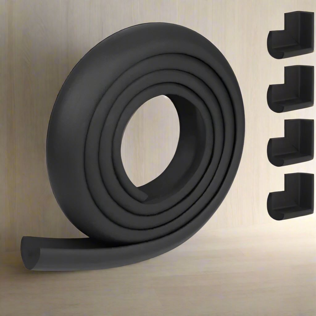 Protecteur de Coin de Table - BabySafetyCornerProtector™ - Noir - Le cocon des bébés